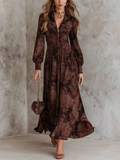 Women's Amelia Paisley Zip-Waist Maxi Dress