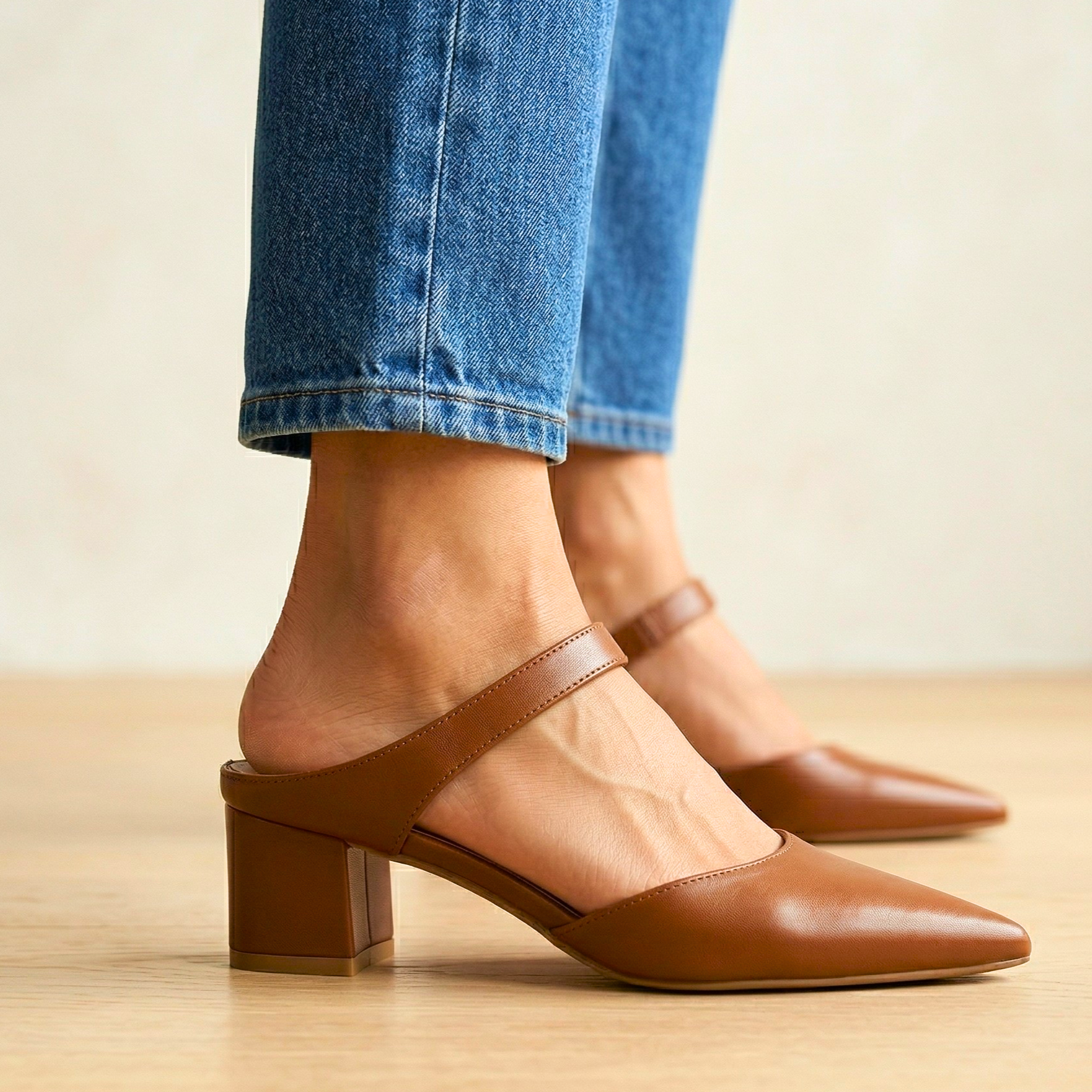 : Valora - Slingback Heels in van Paper Favor