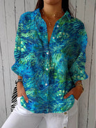 Clothing > Blouses : Florina | Peacock Grace Blouse in Multicolour van DUUWE