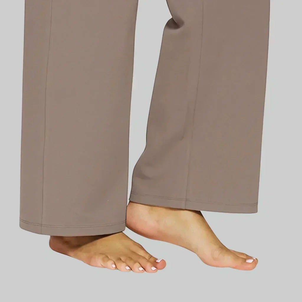 : Elara - Comfort Stretch Pants in van Paper Favor