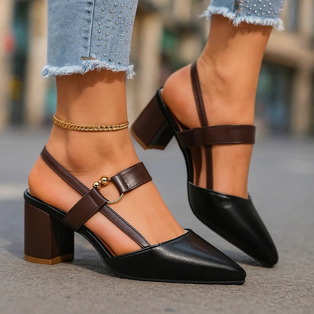 : Avalina - Grace Heels in Black van Paper Favor