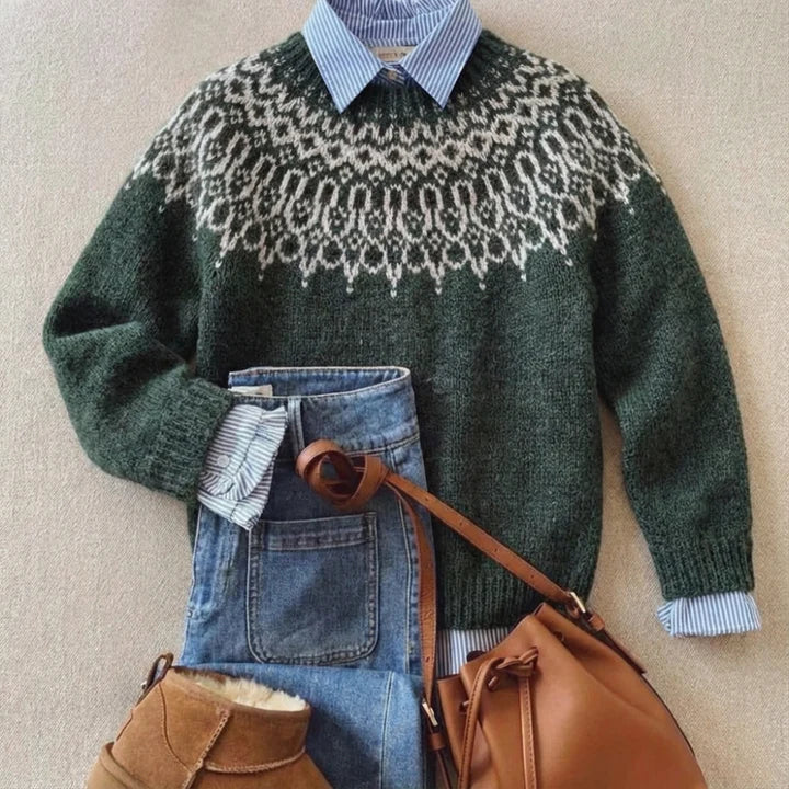 Timeless Vintage Knit Sweater - Elegant, Cozy & Classic