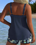 Muse® | Gestreifter Tankini mit zweigeteiltem Strandunterteil