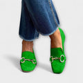 Taliah – Sophisticated Square-Toe Buckle Loafers