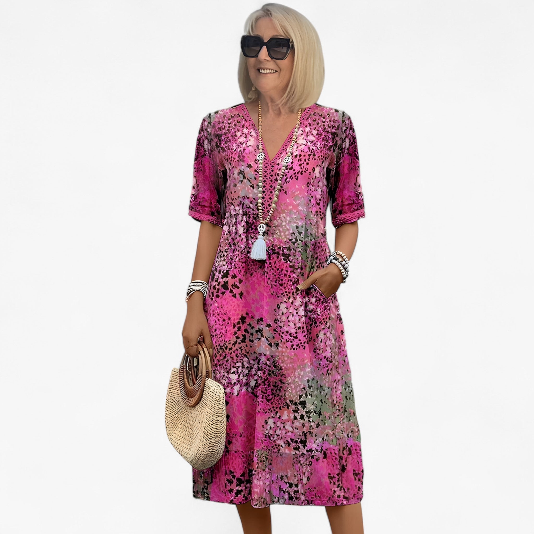 Dress with floral print