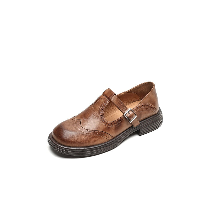 Mattea Leather Mary Janes — Elegant, Timeless Style