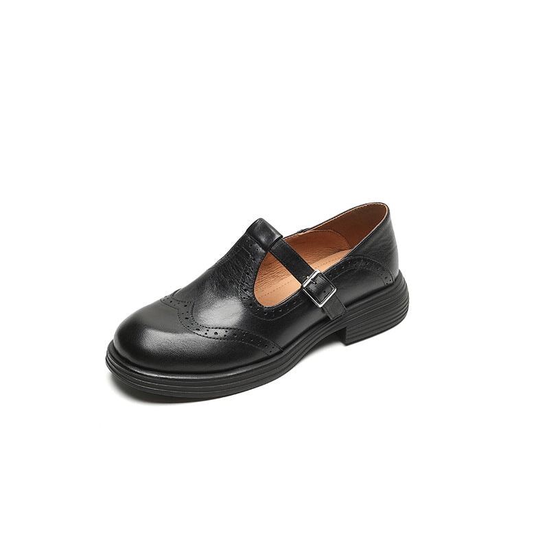 Mattea Leather Mary Janes — Elegant, Timeless Style
