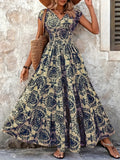 Seraphina – Boho V-Neck Maxi Dress