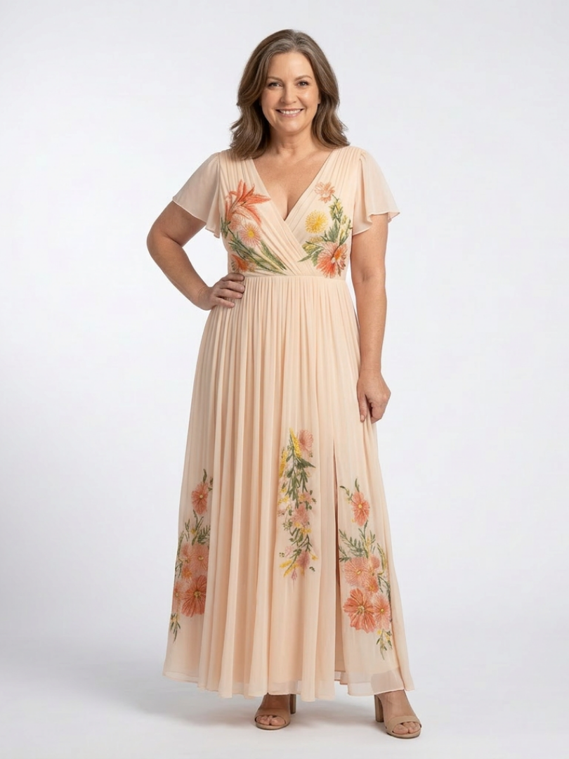 : CALISTA | FLORAL MAXI DRESS in van Paper Favor
