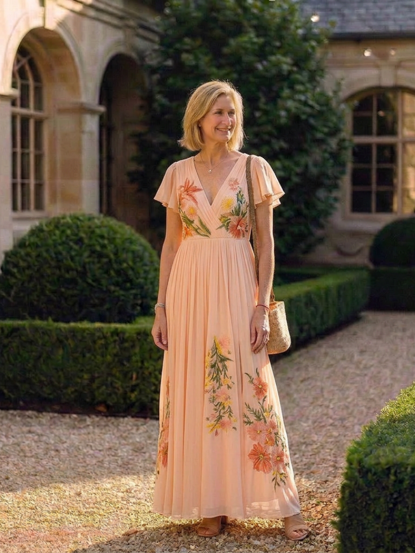 : CALISTA | FLORAL MAXI DRESS in van Paper Favor