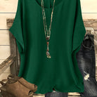 : Sienna™ | Effortless Summer Top in Dark Green van Paper Favor