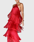 Women's Artiselle Tassel Dress - Elegant Fringe Detail