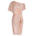 Women's Glamorous Sequined Off-Shoulder Bodycon Party Dress