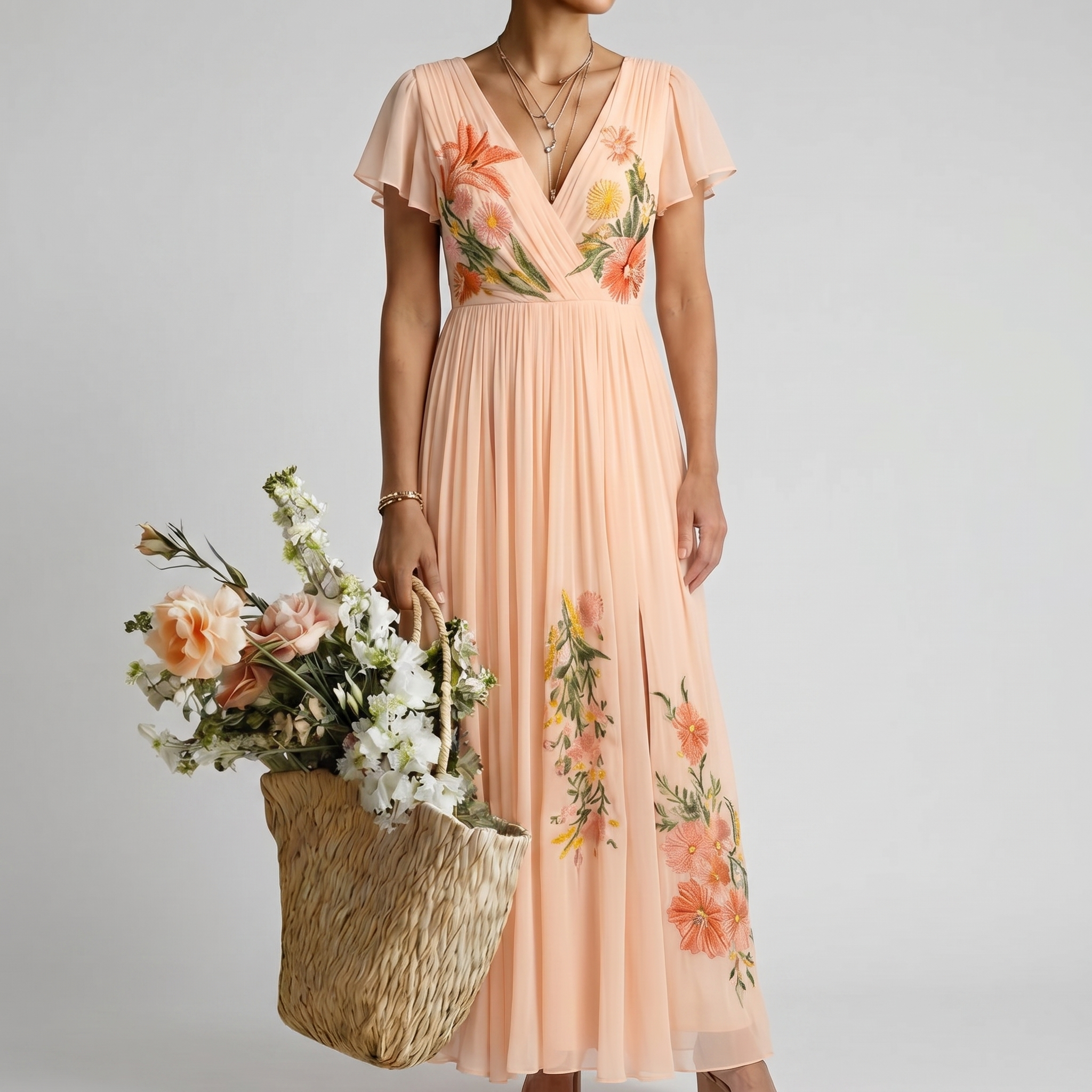 : CALISTA | FLORAL MAXI DRESS in Floral van Paper Favor