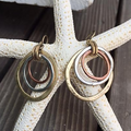 Antique-Style Gold & Silver Earrings – Timeless Vintage Charm
