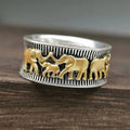 Timeless Vintage Gold Elephant Ring — An Elegant Statement Piece