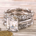 Vintage Silver Layer Ring - Bright, Sparkling & Stackable