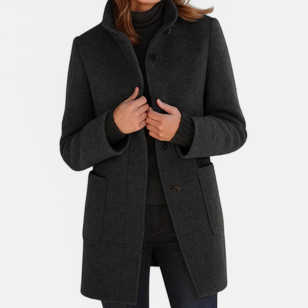 Victoria | Cozy Women's Coat with a Stylish High Collar