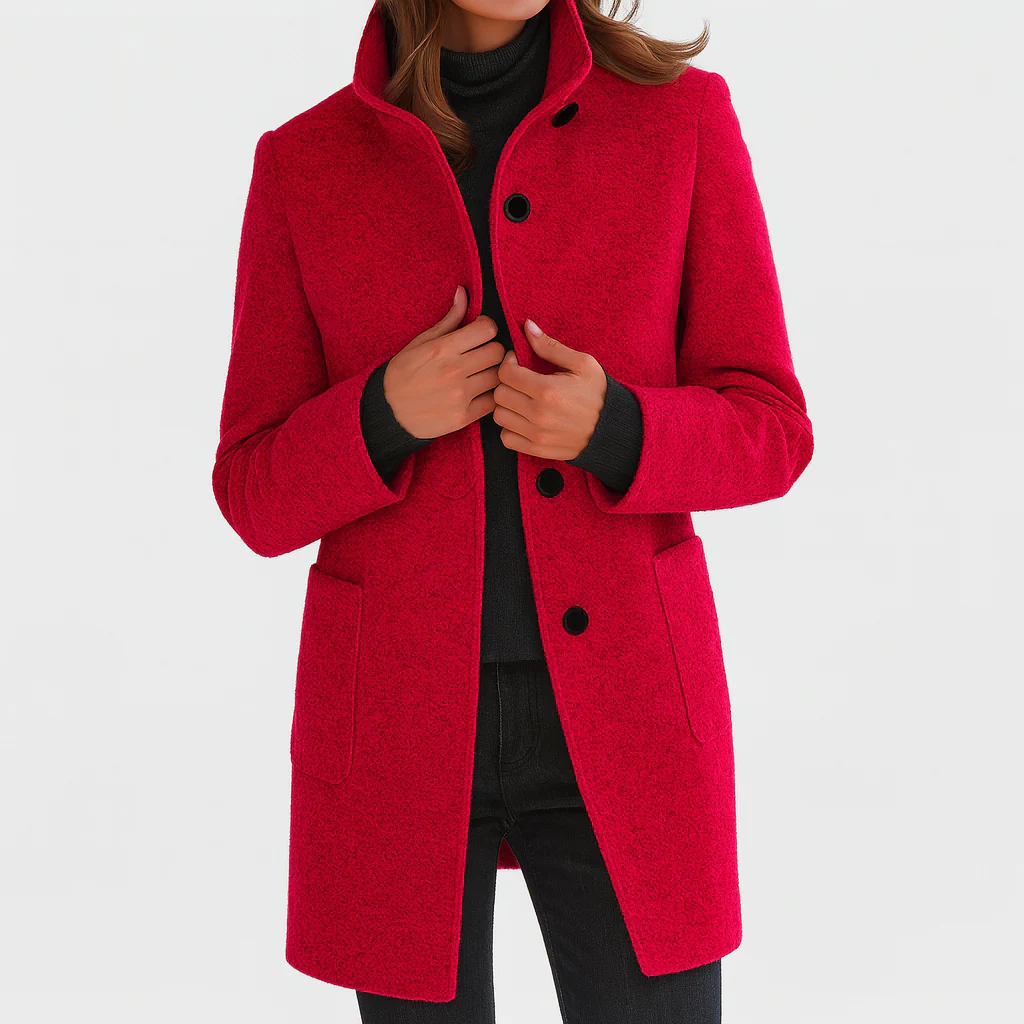 Victoria | Cozy Women's Coat with a Stylish High Collar