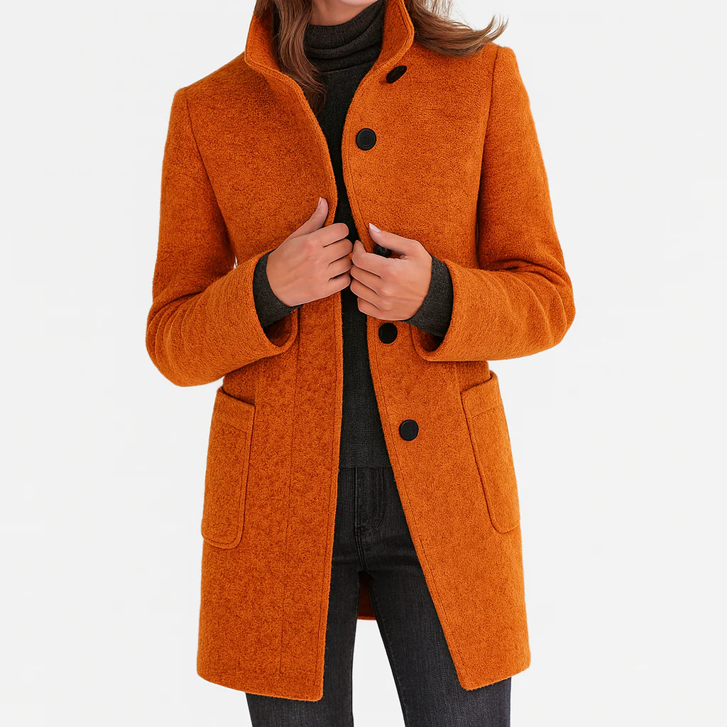 Victoria | Cozy Women's Coat with a Stylish High Collar