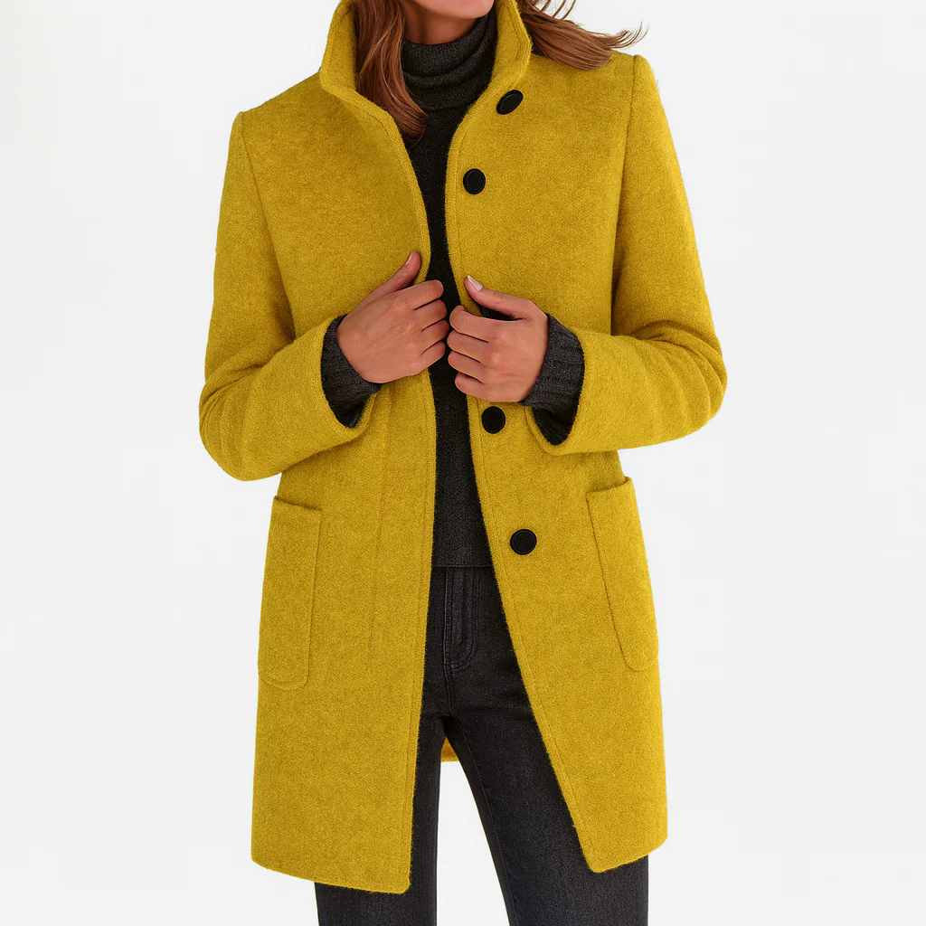 Victoria | Cozy Women's Coat with a Stylish High Collar