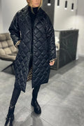 Women's Ofira Reversible Quilted Coat with Leopard-Print Lining
