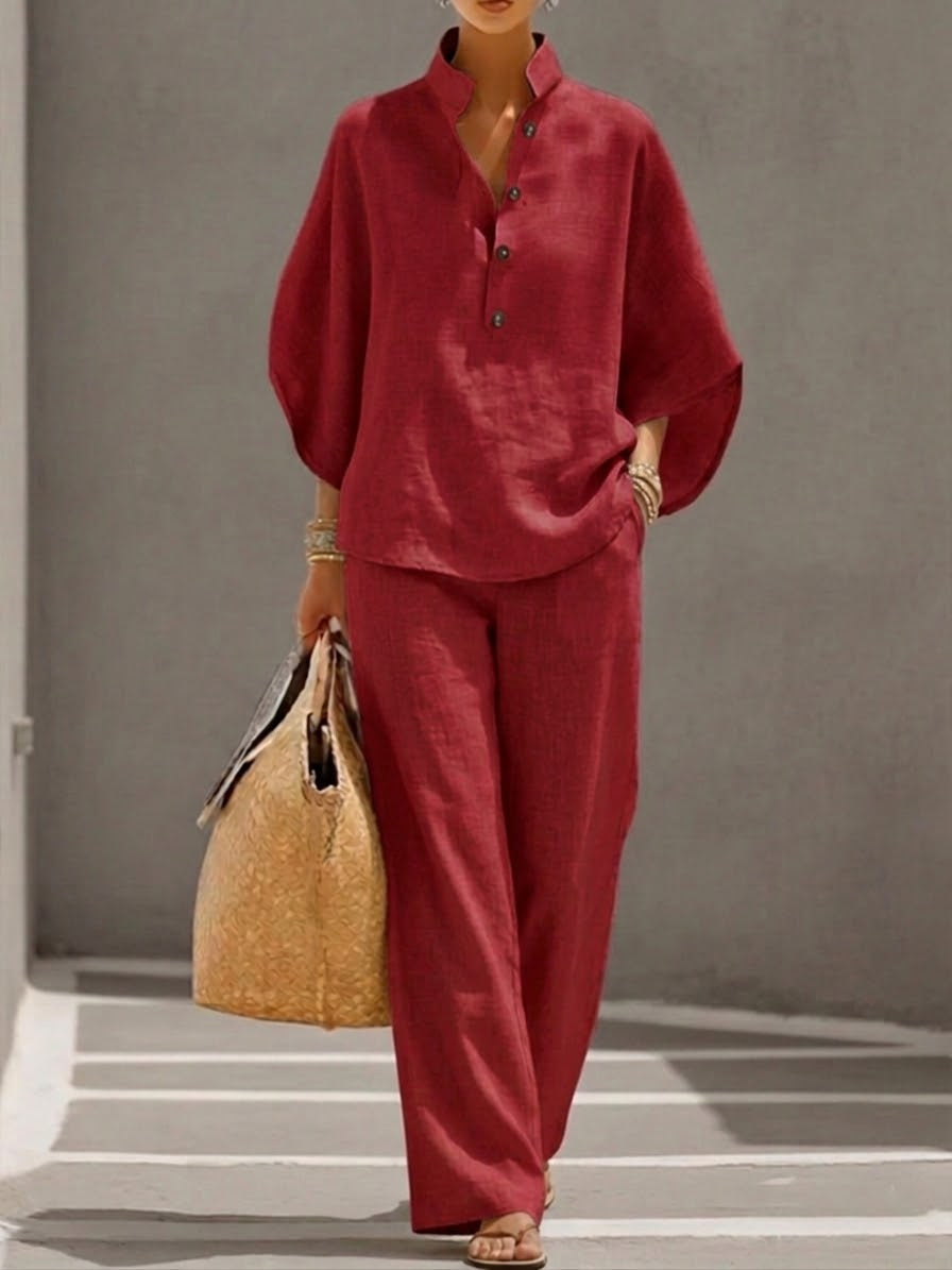 Set : Grace | Classic 2-piece Set in Red van Paper Favor