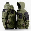 Tactical Men's Hooded Jacket – Thick Softshell, Waterproof and With Multiple Pockets