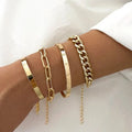 Elan | Gold Bracelet Set — Luxurious Stacking Bracelets for Effortless Glamour