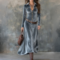 Women's Fashionable, flowing maxi dress – timelessly elegant