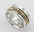 Vintage Gold-Layered Silver Ring